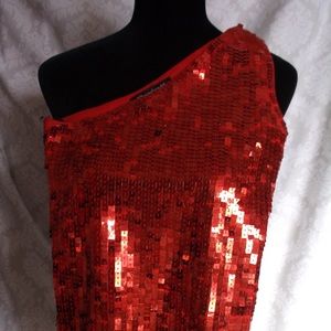 VTG 52 Weekends single shoulder top L NWOT